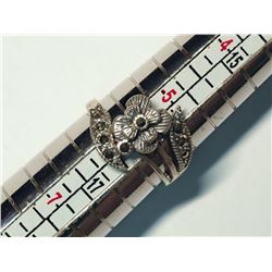47) STERLING SILVER MARCASITE RING