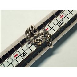 93) STERLING SILVER MARCASITE RING
