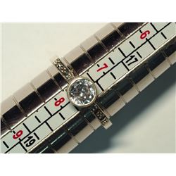 99) STERLING SILVER CZ & MARCASITE RING