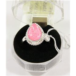 #137-AUSTRALIAN TRIPLE OPAL GEMSTONE RING