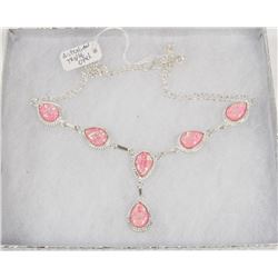 #139-AUSTRALIAN TRIPLE OPAL GEMSTONE NECKLACE