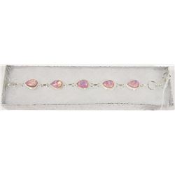 #148-AUSTRALIAN TRIPLE OPAL GEMSTONE BRACELET