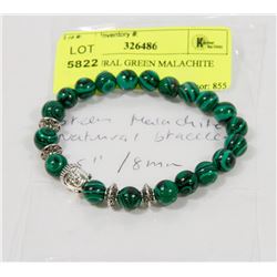 #76-NATURAL GREEN MALACHITE BRACELET