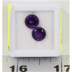 #3-NATURAL PURPLE AMETHYST GEMSTONES 3.5CT