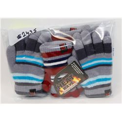 3PK OF KIDS "HEAT WAVE" GLOVES