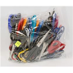 BAG OF ASSORTED SCISSORS