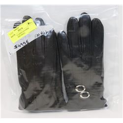 2 PACK OF LADIES LEATHER GLOVES, SIZE SMALL
