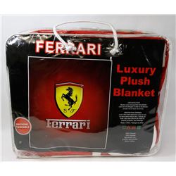 NEW "FERRARI" LUXURY PLUSH BLANKET