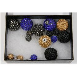 HILLBERG & BERK STYLE SPARKLE BALL STUD EARRINGS