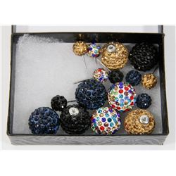 HILLBERG & BERK STYLE SPARKLE BALL STUD EARRINGS