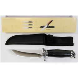 NEW 10" HUNTING KNIFE WITH SHEATH