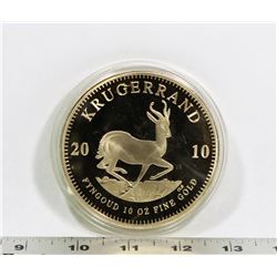 2010 REPLICA 10 OZ KRUGERAND COIN
