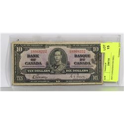 1937 CANADIAN $10 BILL