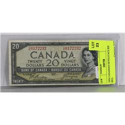 1954 CANADIAN DEVILS FACE $20 BILL