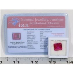 #25- NATURAL PINK SAPPHIRE GEMSTONE 5.63CT