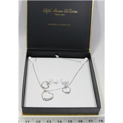 FIFTH AVENUE HEART STERLING SILVER NECKLACE &