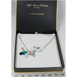 FIFTH AVENUE GEMSTONE NECKLACE AND EARRING SET