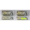 Image 1 : LOT OF FOUR 1973 CANADIAN $1.00 BANKNOTES.