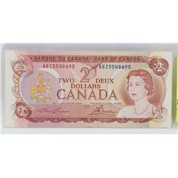 1974 CANADIAN $2.00 BANK NOTE