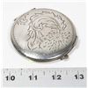 Image 1 : VINTAGE CARVED METAL COMPACT