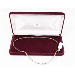 SLVER FANCY COLOR SAPPHIRE NECKLACE, COMES WITH