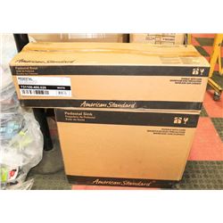 AMERICAN STANDARD COLONY PEDESTAL SINK, NEW