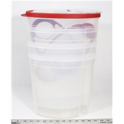 BUNDLE OF 4 RUBBERMAID 24 CUP (5.6L)