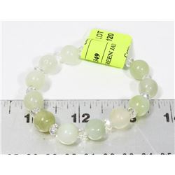 GENUINE LIGHT GREEN JADE BRACELET