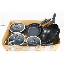 9-PC LAGOSTINA POT & PAN SET WITH LIDS -