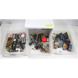 CONTAINER OF ASSORTED COLLECTIBLES.