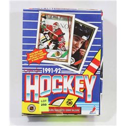 1991-92 O-PEE-CHEE HOCKEY BOX(TAPED) 10 CARDS