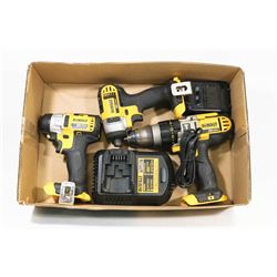 BOX W/DEWALT TOOLS - DCD985 1/2"