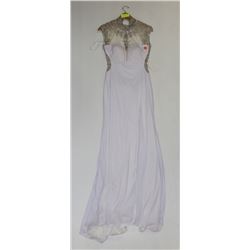 TONY BOWLS PARIS SIZE 12 WHITE BACKLESS EVENING