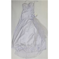 GEMINI BRIDAL SIZE 4 WHITE FRINGED MERMAID STYLE