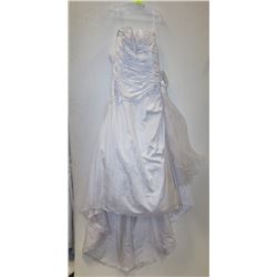 GEMINI BRIDAL SIZE 12 WHITE FRINGED MERMAID STYLE