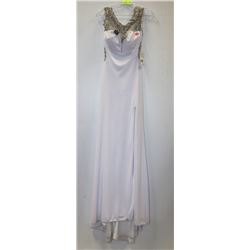 TONY BOWLS PARIS SIZE 6 WHITE BACKLESS EVENING