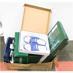 BOX INCLUDING HEATED BACK BELT, HEATED FOOT PAD,