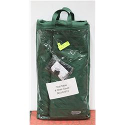 OVAL TABLE AND CHAIR COVER