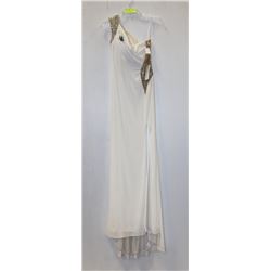 TONY BOWLS EVENING SIZE 4 IVORY ONE STRAP MESH