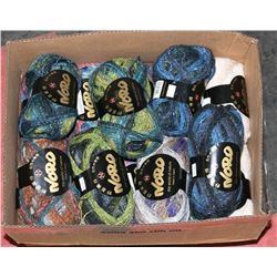 LARGE BOX JAPANESE SILK AND WOOL BLENDS