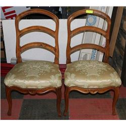 PAIR OF VICTORIAN PARLOUR CHAIRS