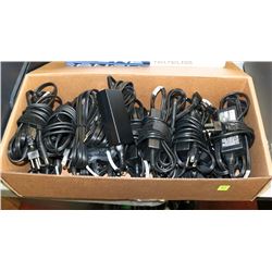 BOX OF ASSORTED LAPTOP CHARGERS