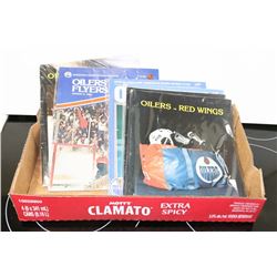 LOT OF 6 EARLY OILERS PROGRAMS