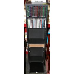CD CABINET WITH CDS & JACKETS
