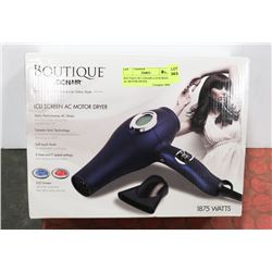 BOUTIQUE BY CONAIR LCD SCREEN AC MOTOR DRYER