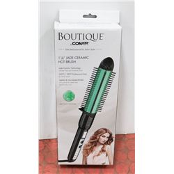 1-1/4" JADE CERAMIC HOT BRUSH BOUTIQUE BY CONAIR.