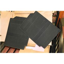 PAIR OF NEW BLACK FLOOR MATS