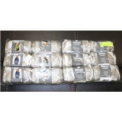 LOT OF 12 PATONS METALLIC PLATINUM YARN