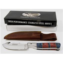 NEW DEER CREEK 7.5" HUNTING KNIFE WITH SHEATH