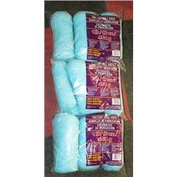 LOT OF 3- MEDIUM BLUE YARN